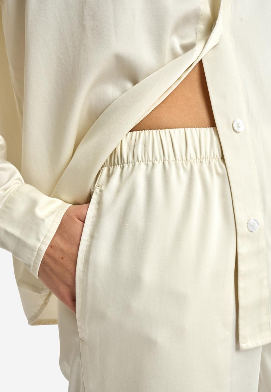 Pyjamahosen, Satin | Bambusviskose | Ivory -JBS of Denmark Women