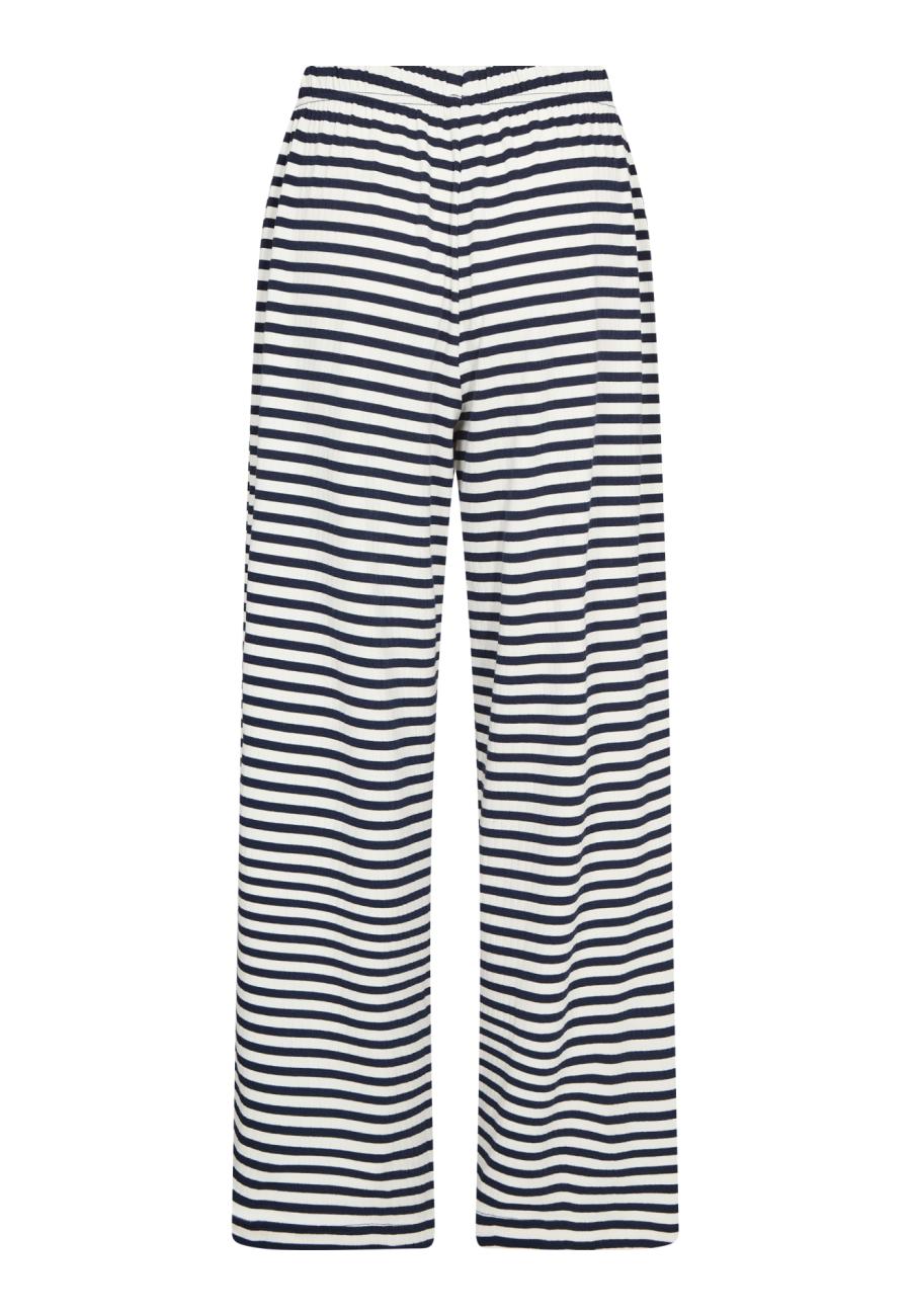 Loungehose, Ripp | Bambusviskose | Navy gestreift -JBS of Denmark Women