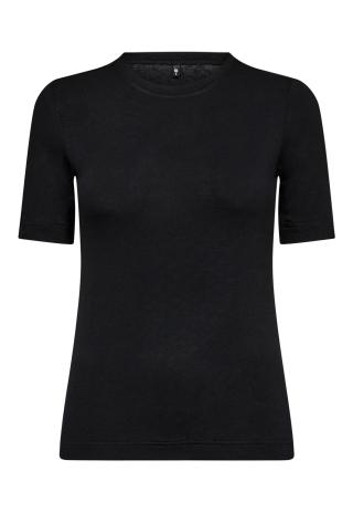 Kaschmir-Mix T-Shirt | Bambusviskose | Schwarz -JBS of Denmark Women