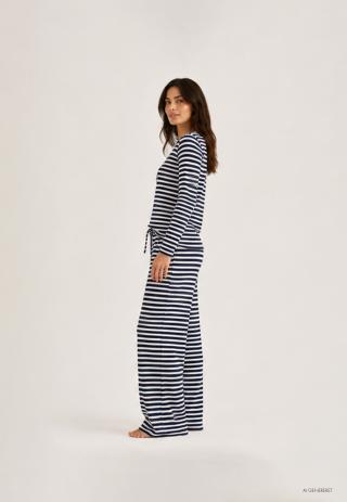 Loungehose, Ripp | Bambusviskose | Navy gestreift -JBS of Denmark Women Loungehose, Ripp | Bambusviskose | Navy gestreift -JBS of Denmark Women