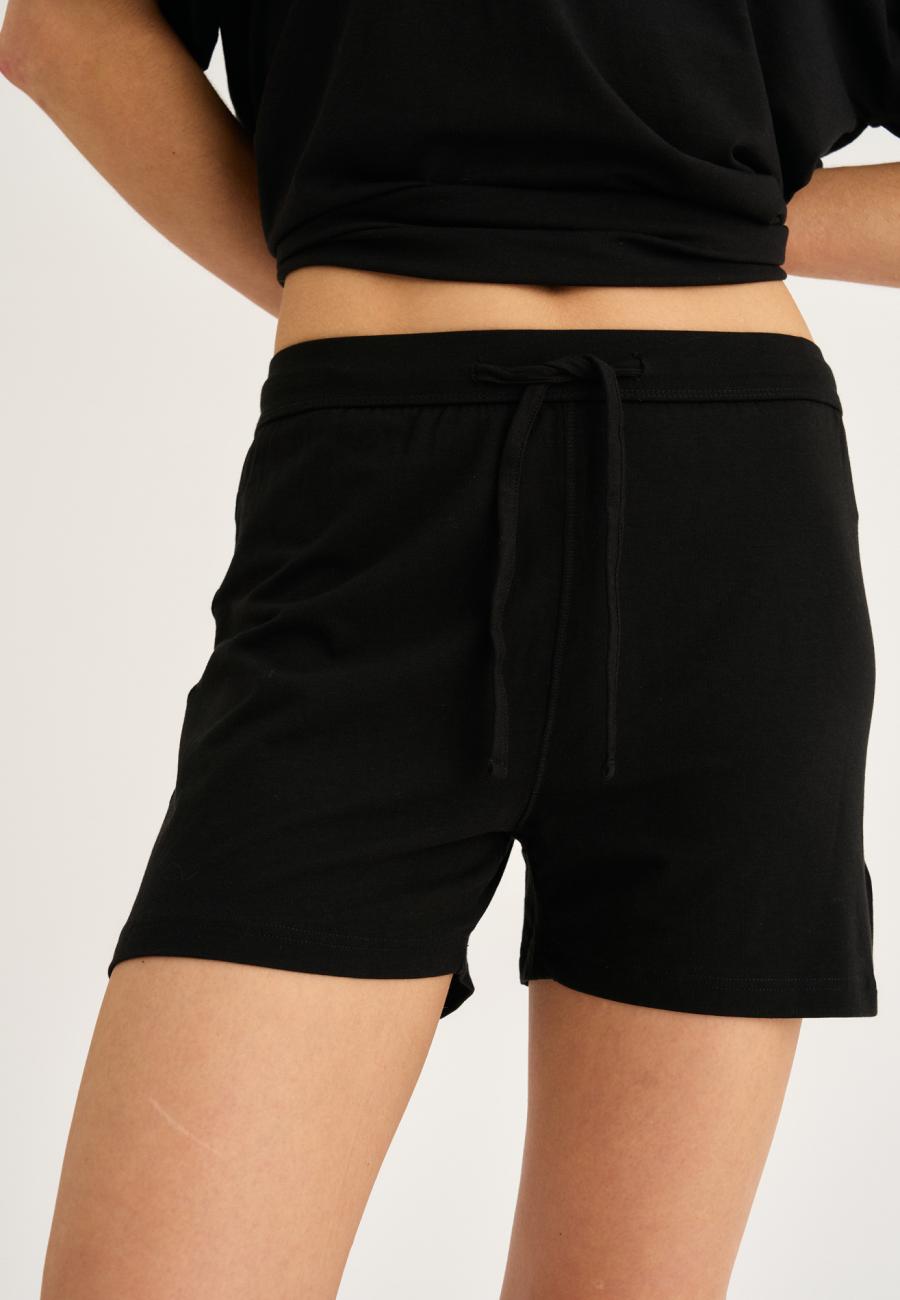 Sweatshorts, Bambus-Viskose, schwarz