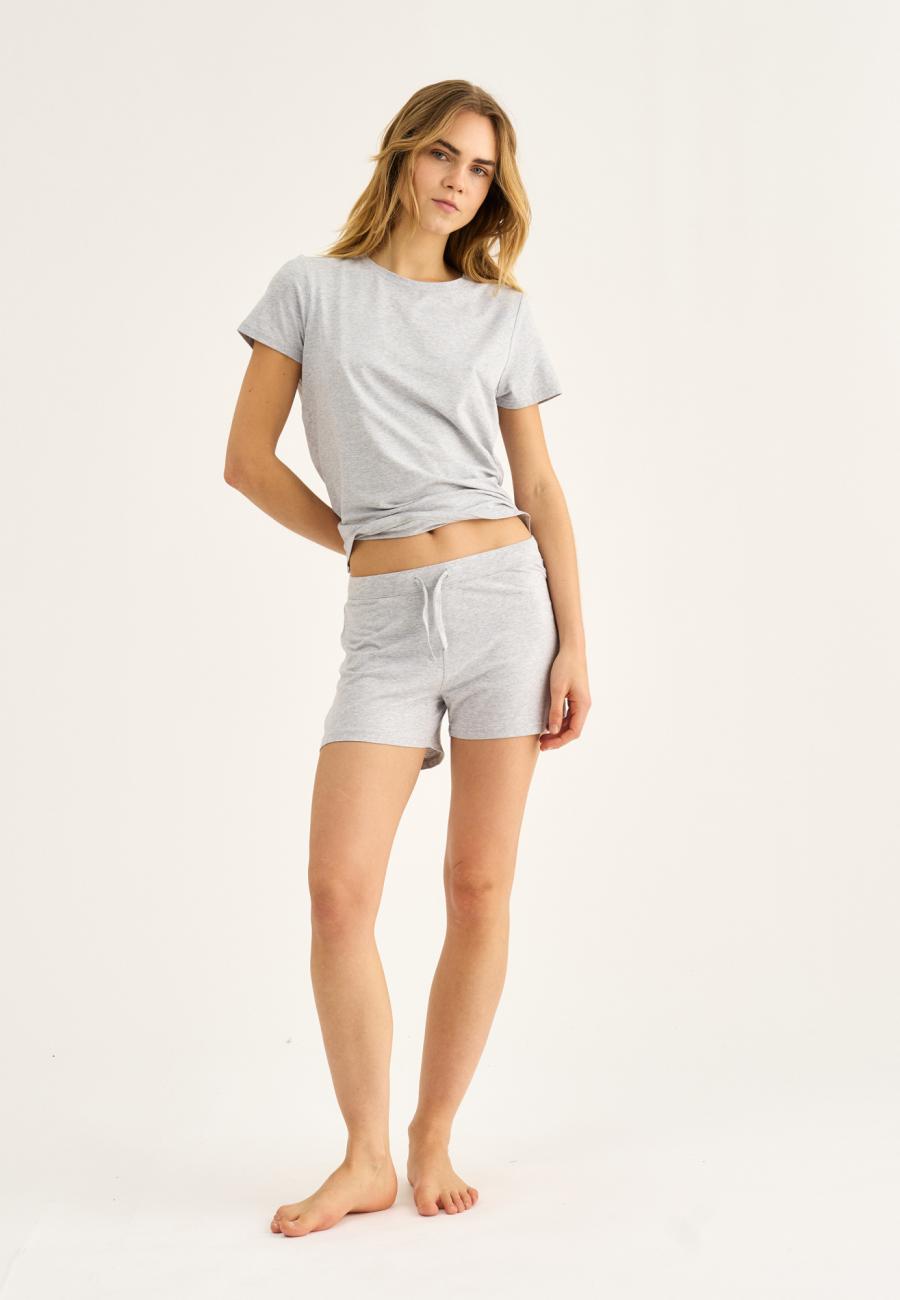 Sweatshorts, Bambus-Viskose, hellgrau melange