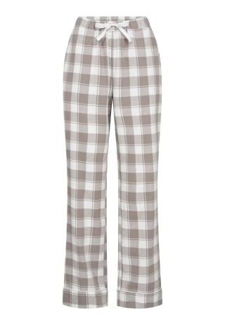 Pyjamahosen | 100 % Biobaumwolle | Braun kariert -JBS of Denmark Women