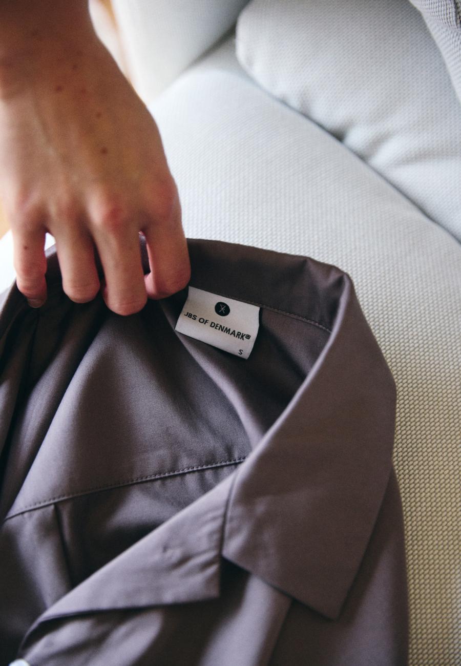 Pyjamashirt, Satin | Bambusviskose | Sand -JBS of Denmark Women