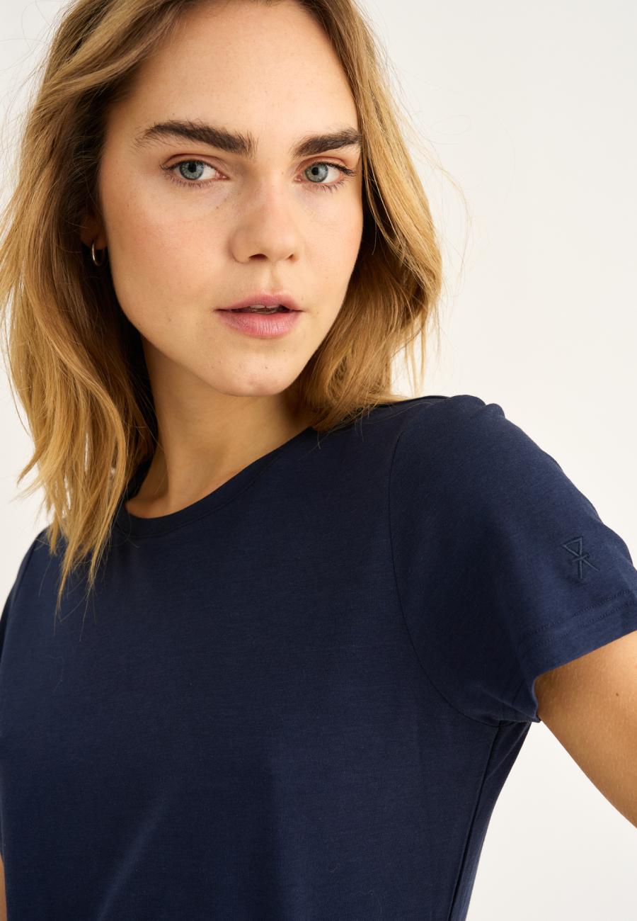 T-shirt, Bambusviskose, Navy