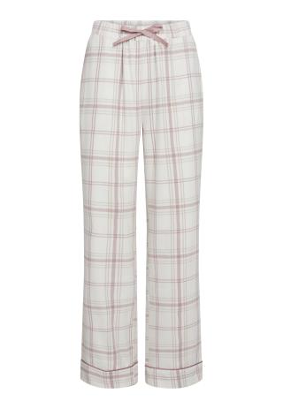Pyjamahose, Flanell, 100% Bio-Baumwolle, rosa kariert