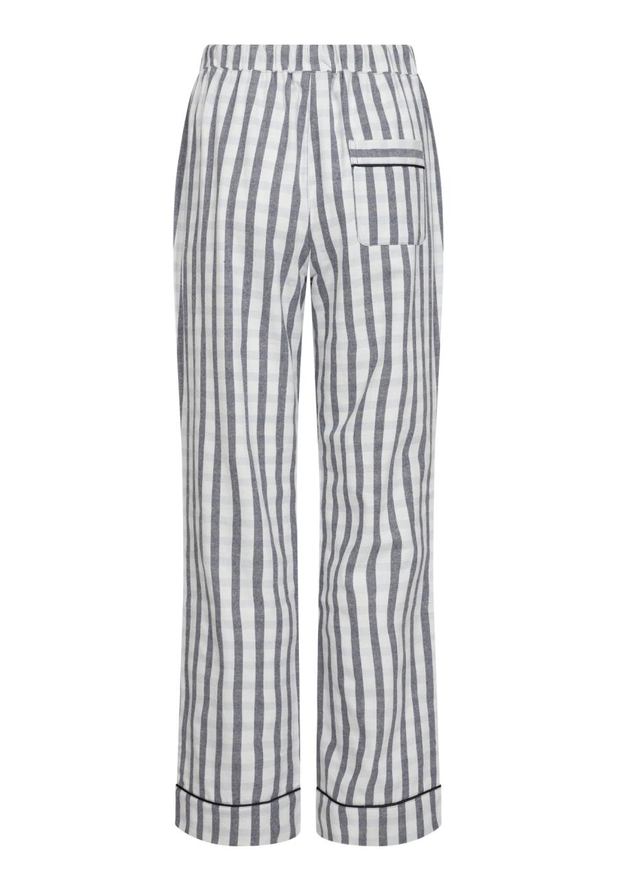 Pyjamahose, Flanell, 100% Bio-Baumwolle, grau kariert