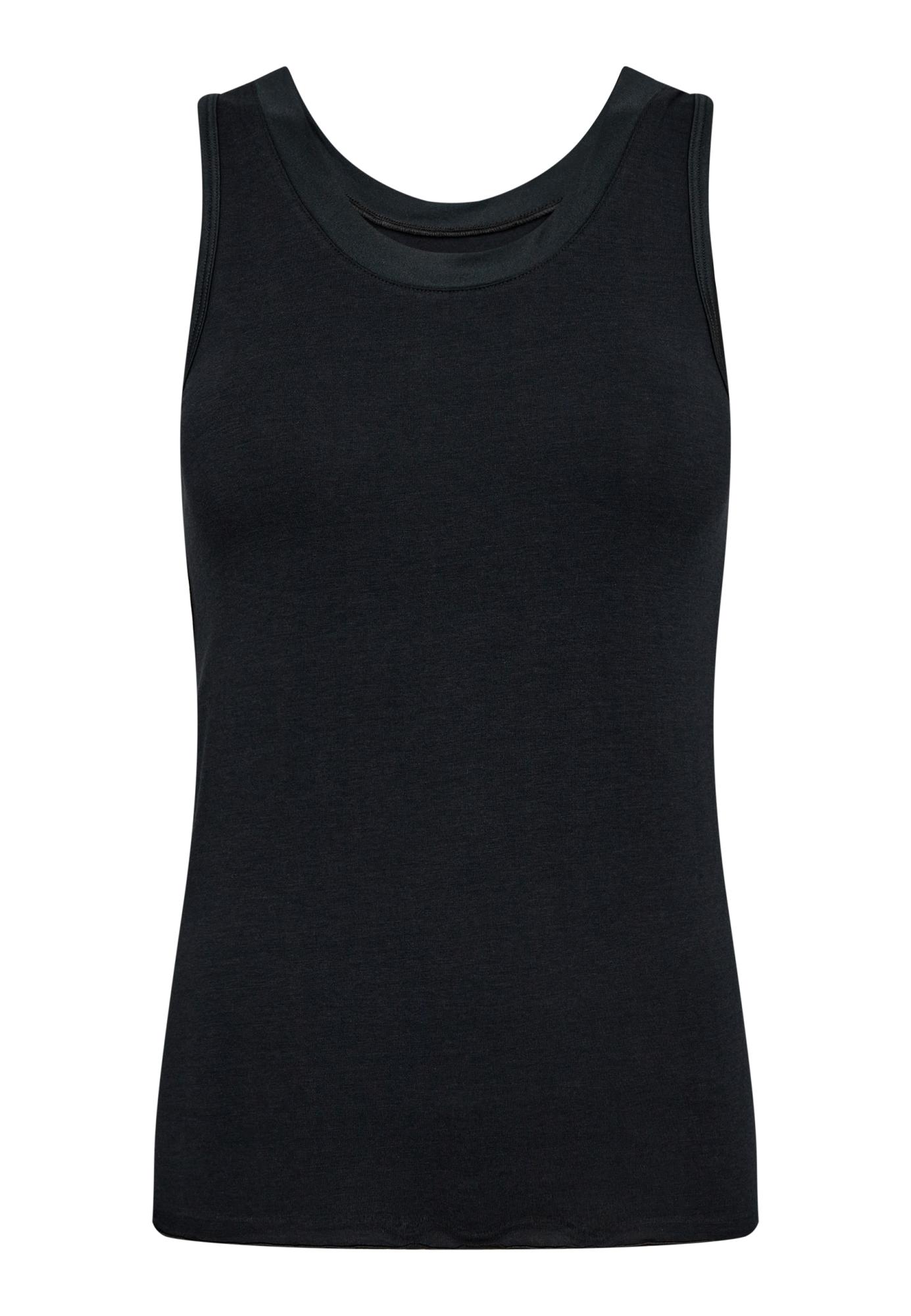 Tanktop, Bio-Bambusviskose, Schwarz