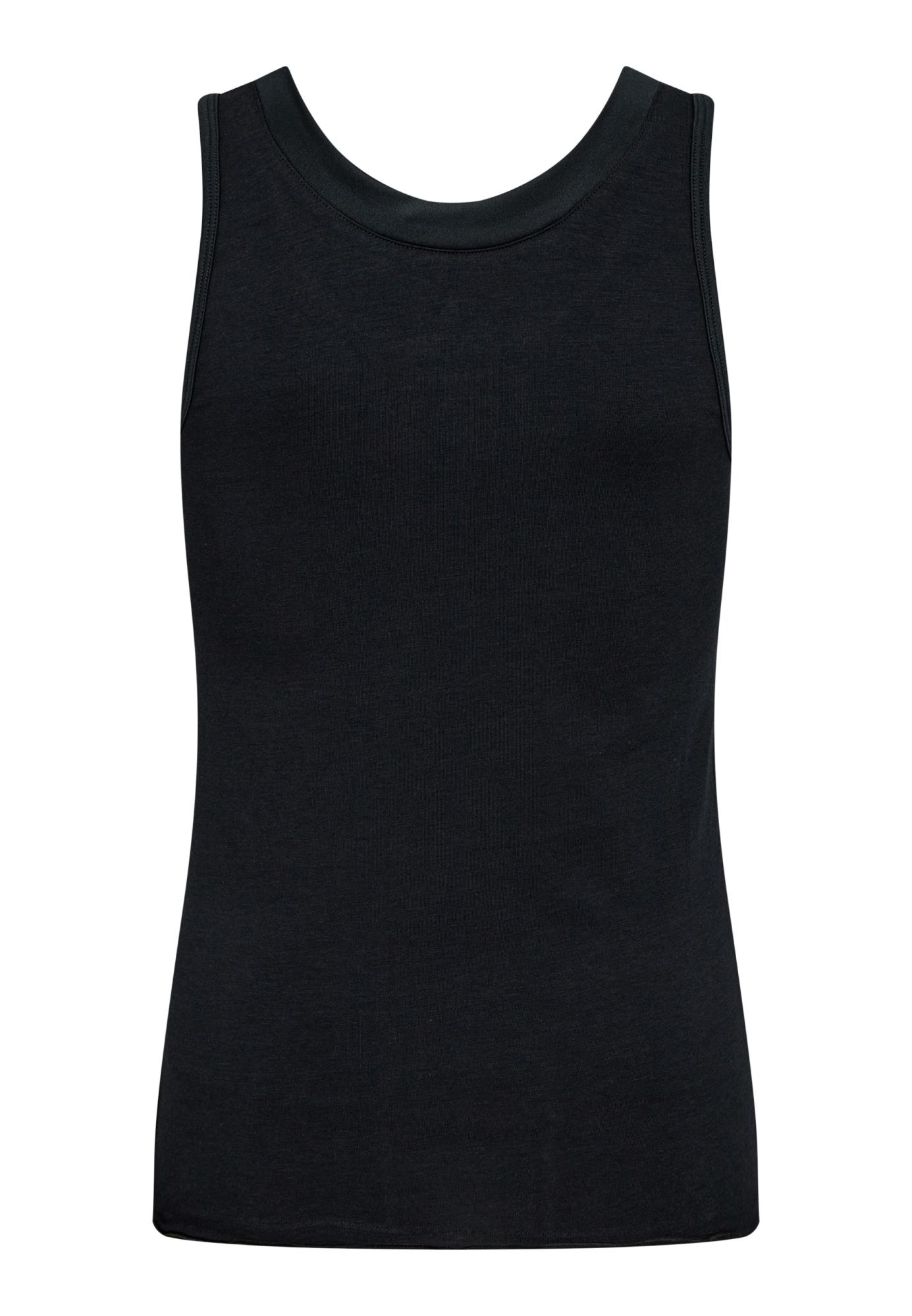 Tanktop, Bio-Bambusviskose, Schwarz