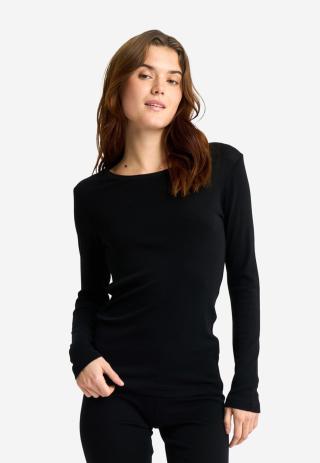 Langarm-Shirt | 100% Bio-Wolle | Schwarz -JBS of Denmark Women