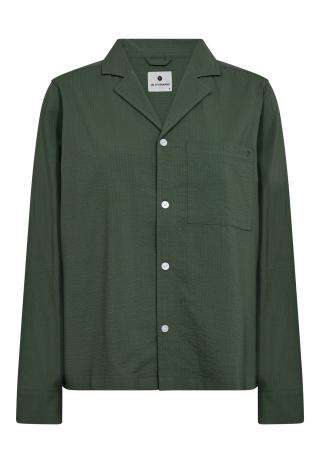 Pyjamashirt, Seersucker, Bambus-Viskose, grün