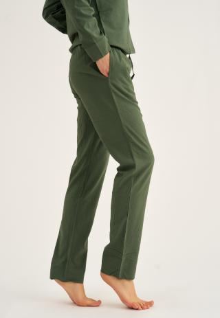 Pyjamahose, Seersucker | Bambus-Viskose | grün -JBS of Denmark Women