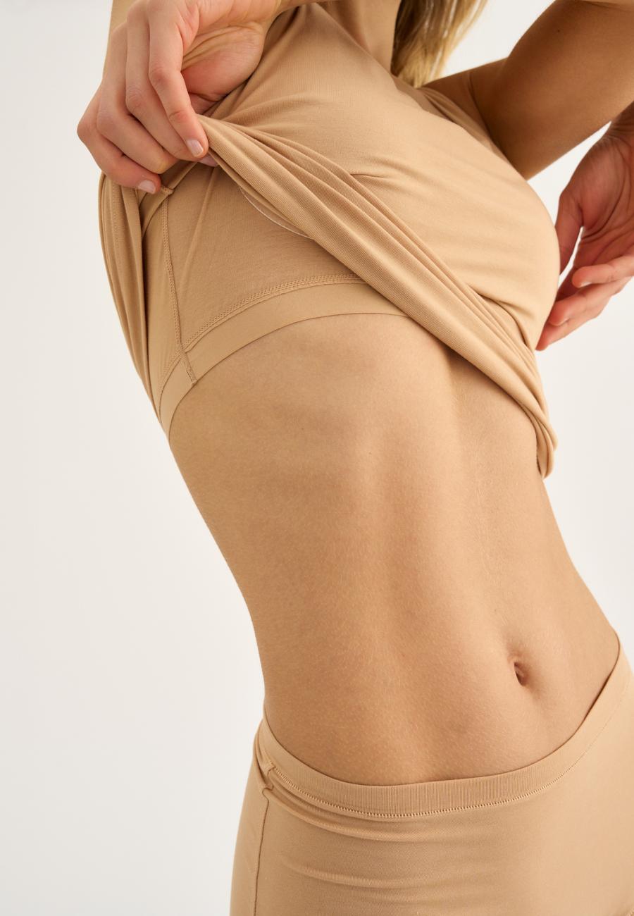 Tanktopmit support, Bambusviskose, Nude