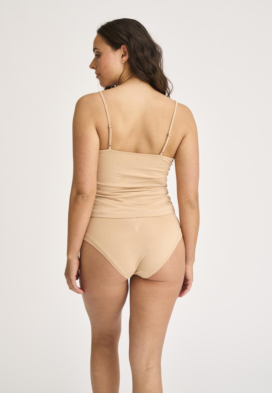 Trägertop, Bambusviskose, Nude